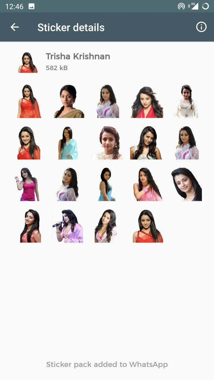 Actress Photo Stickers screenshot
