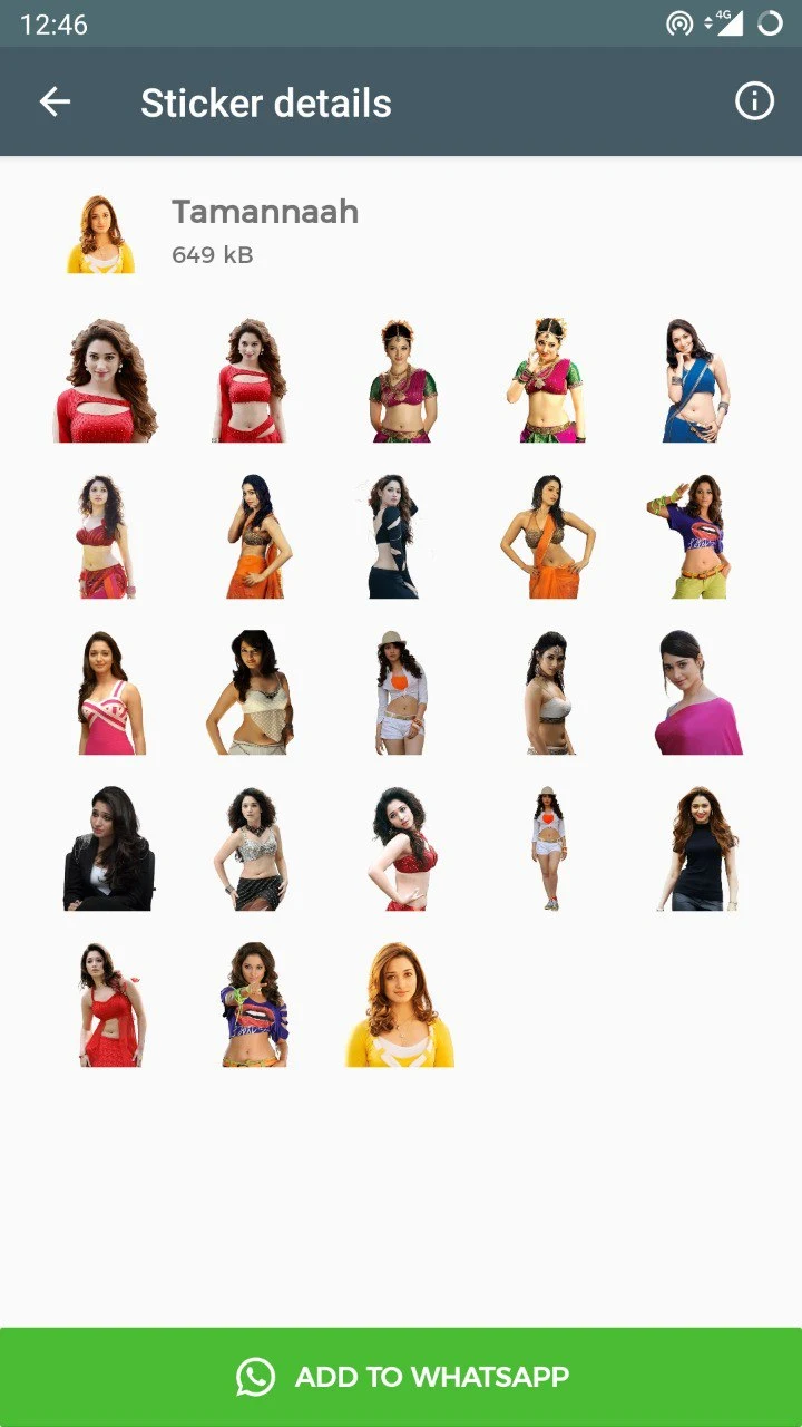 Actress Photo Stickers screenshot