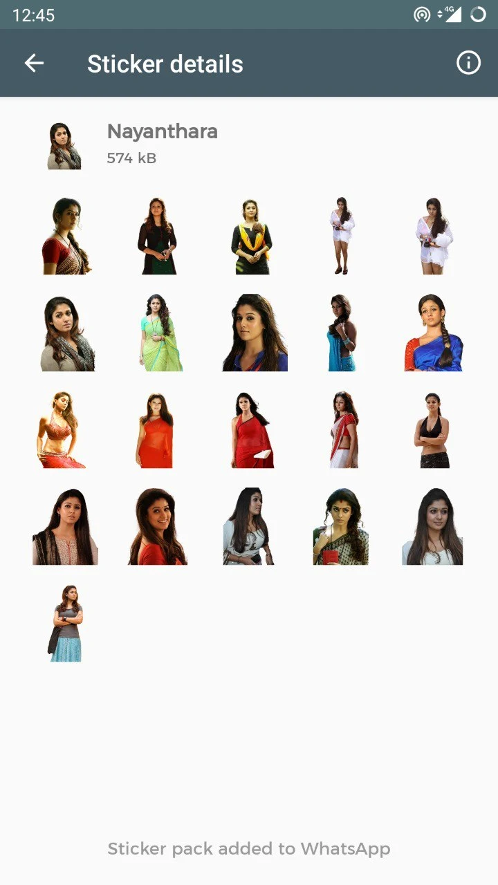 Actress Photo Stickers screenshot