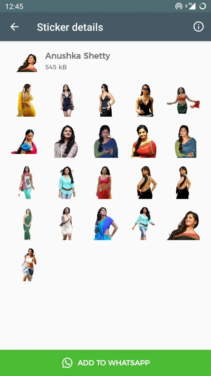 Actress Photo Stickers screenshot